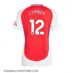 Arsenal Jurrien Timber #12 Replik Heimtrikot Damen 2024-25 Kurzarm